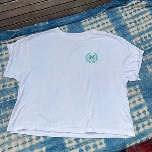 RVCA Women’s Crop White Logo Tee